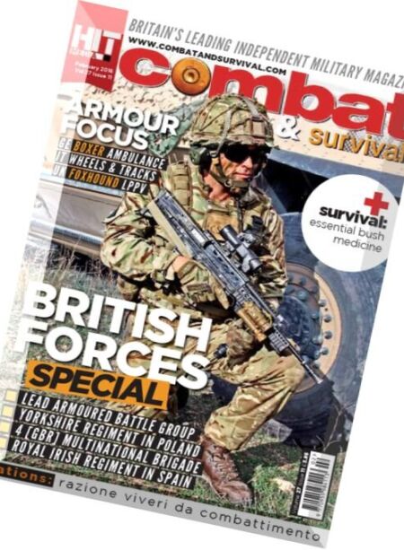 Combat & Survival – February 2016 Cover