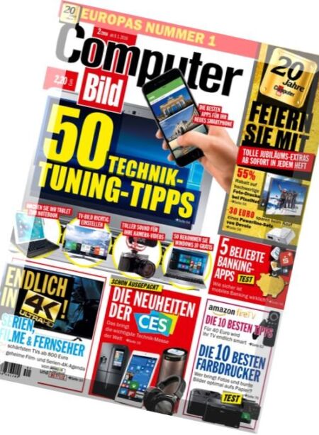 Computer Bild Germany – Nr.2 2016 Cover