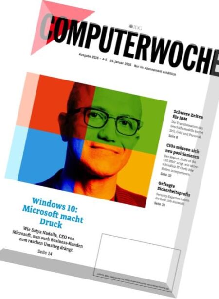 Computerwoche – 25 Januar 2016 Cover