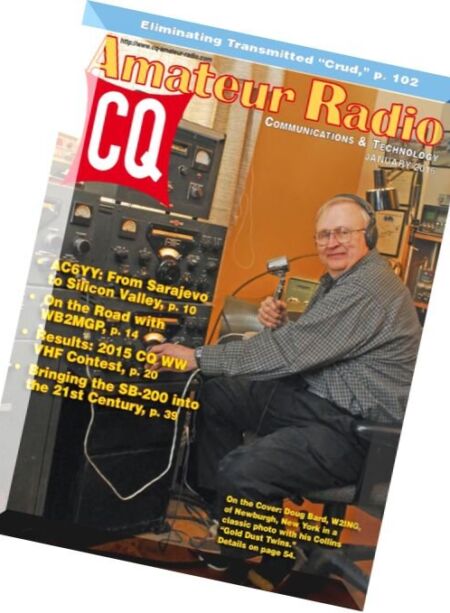 CQ Amateur Radio – January 2016 Cover