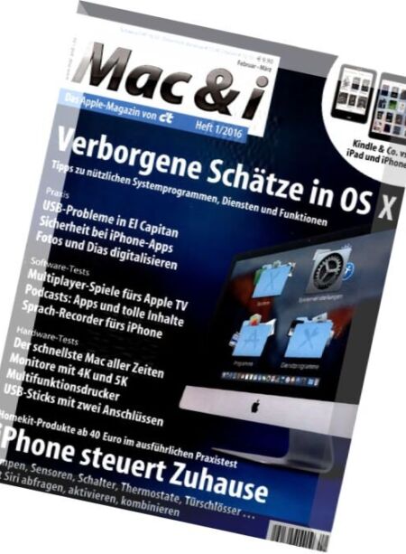 c’t Mac & i – Magazin rund um Apple Februar-Marz 01, 2016 Cover