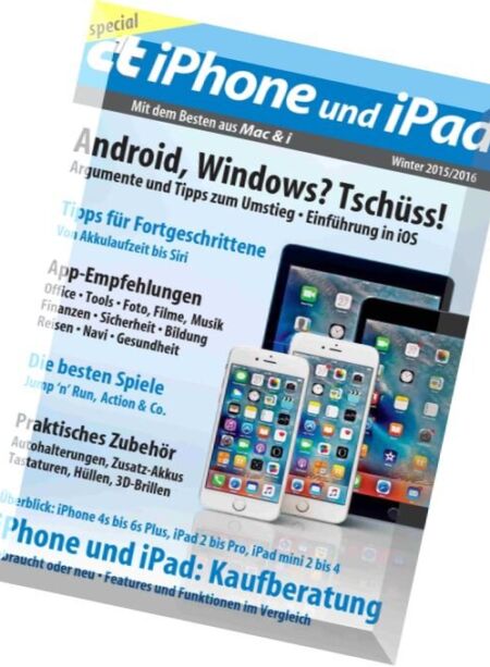 c’t magazin – Sonderheft iPhone und iPad (2015) Cover