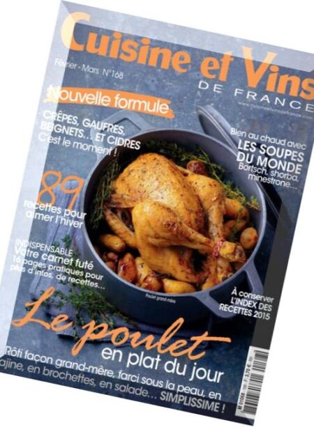 Cuisine et Vins de France – Fevrier-Mars 2016 Cover