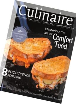Culinaire Magazine – January-February 2016