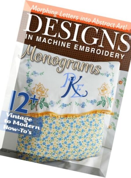 Designs in Machine Embroidery – January-February 2016 Cover
