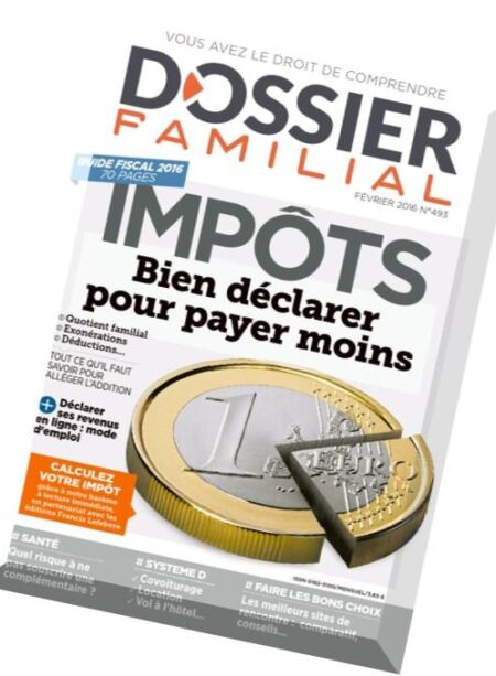 Dossier Familial – Fevrier 2016 Cover