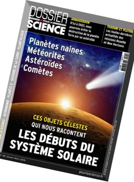 Dossier Pour La Science – Janvier-Mars 2016 Cover