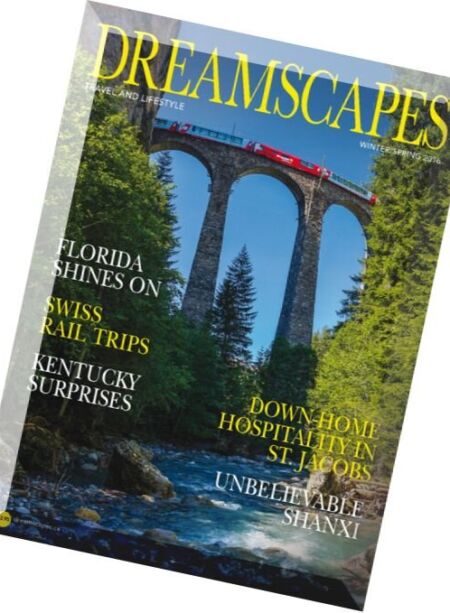 Dreamscapes Travel & Lifestyle – Winter-Spring 2016 Cover