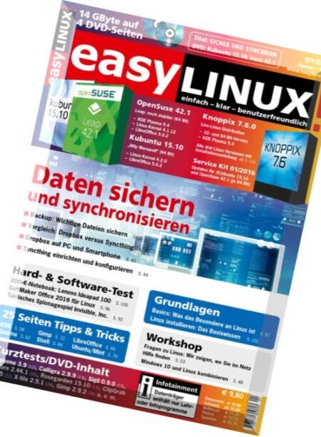 EasyLinux – Januar-Marz 2016 Cover