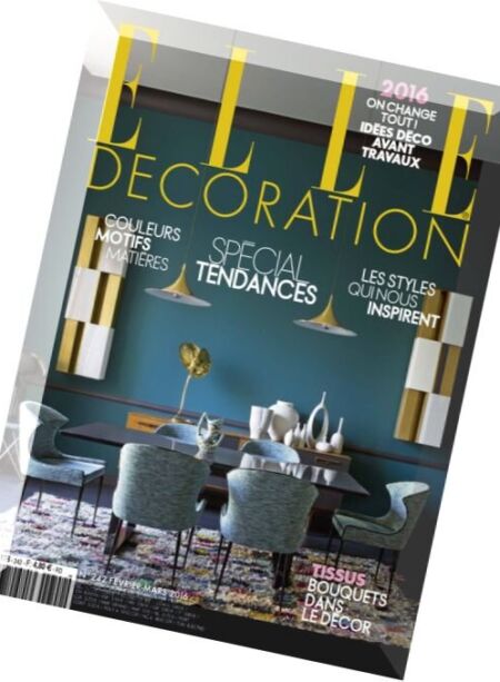 ELLE Decoration France – Fevrier-Mars 2016 Cover
