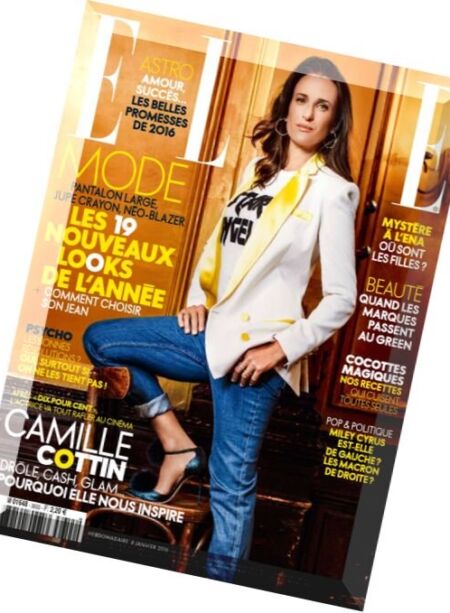 Elle France – 8 Janvier 2016 Cover