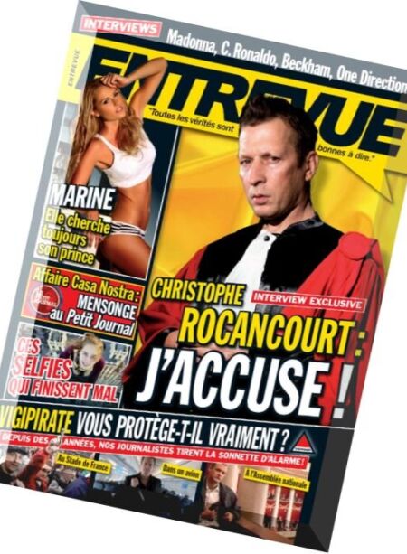 Entrevue – Decembre 2015 Cover