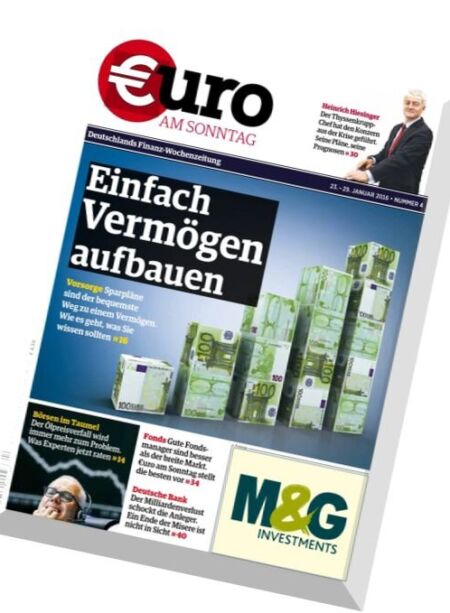 Euro am Sonntag – N 04, 23 Januar 2016 Cover