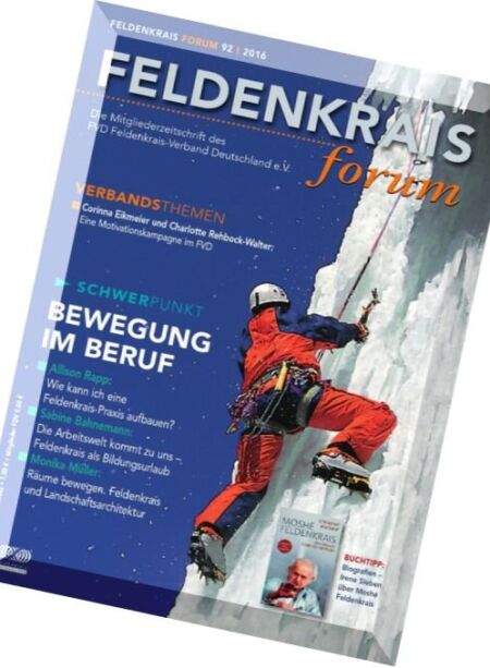 Feldenkrais Forum – Januar-Marz 2016 Cover