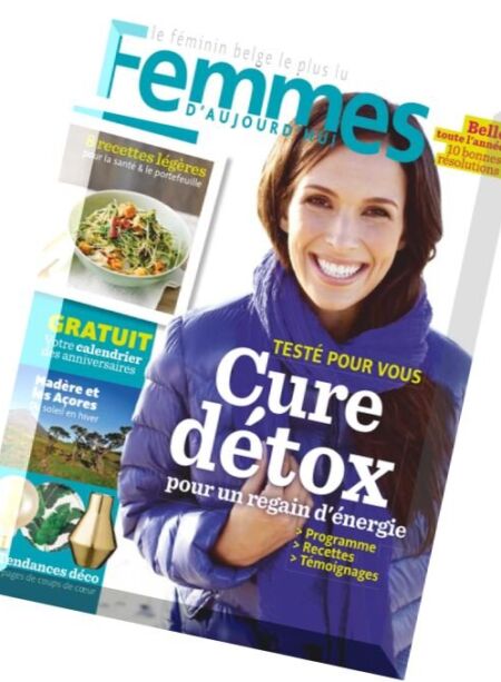Femmes d’Aujourd’hui – Janvier 2016 Cover