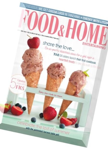 Food & Home Entertaining – February 2016 Cover