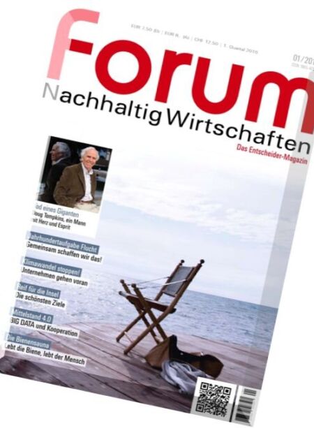 Forum Nachhaltig Wirtschaften – Januar 2016 Cover