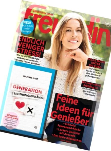 Freundin – 10 Februar 2016 Cover