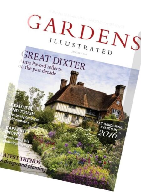 Gardens Illustrated Magazine – January 2016 Cover
