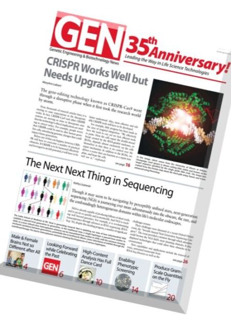 Genetic Engineering & Biotechnology News – 1 January 2016 Cover
