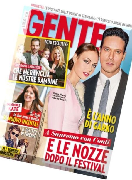 Gente Italia – 26 Gennaio 2016 Cover