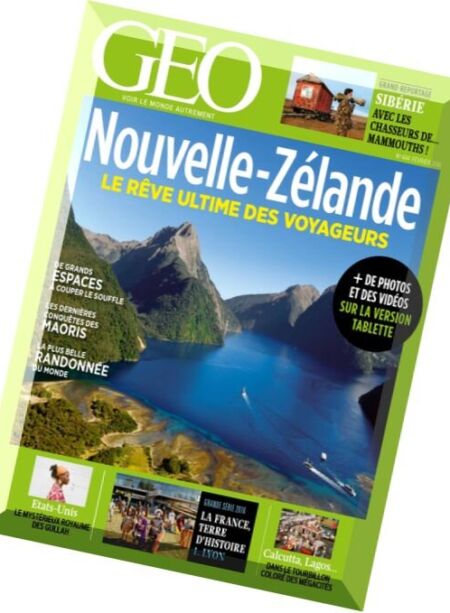 Geo France – Fevrier 2016 Cover