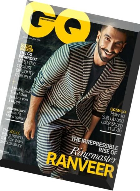 GQ India – January 2016 Cover