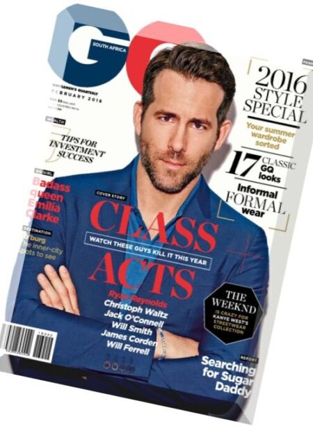GQ South Africa – February 2016 Cover