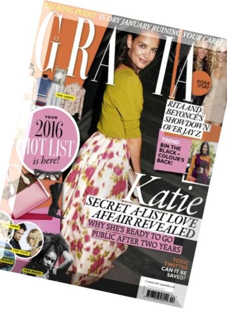 Grazia UK – 11 January 2016 Cover