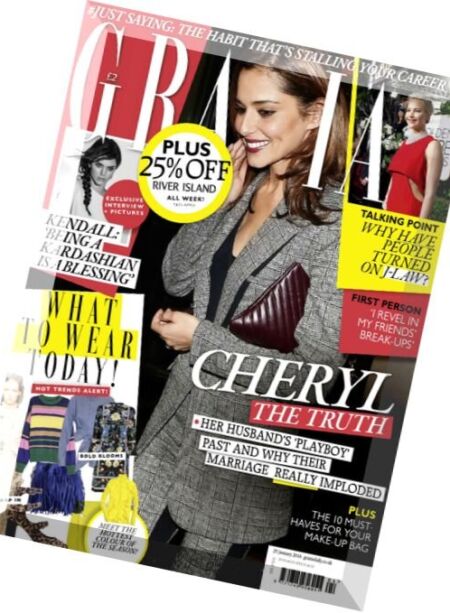 Grazia UK – 25 January 2016 Cover