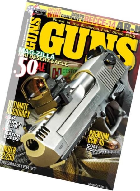 Guns Magazine – March 2016 Cover