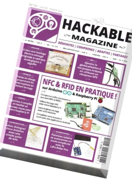 Hackable Magazine – Janvier-Fevrier 2016 Cover