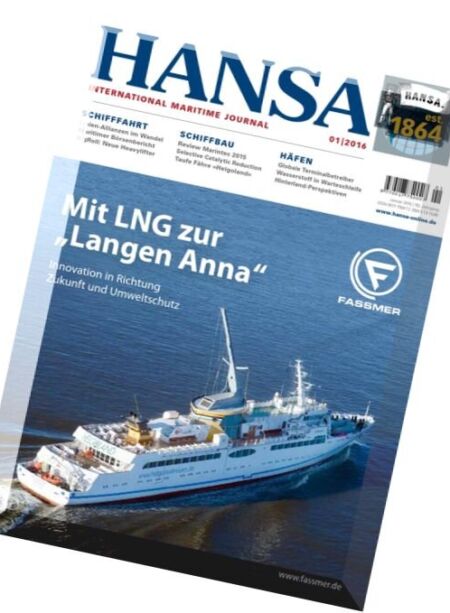Hansa – Januar 2016 Cover