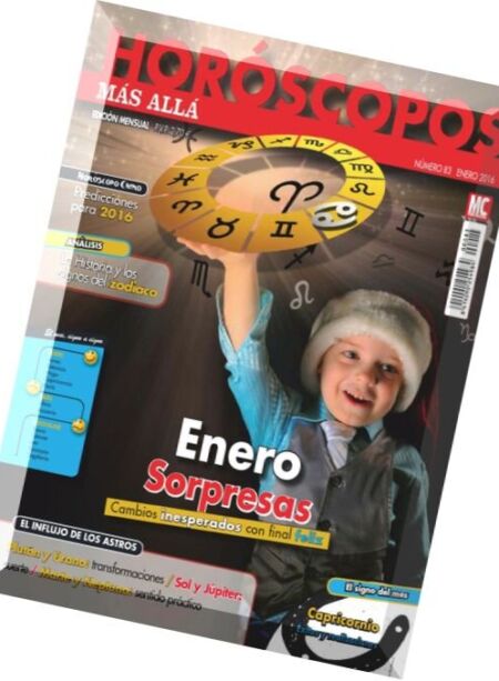 Horoscopos Mas Alla – Enero 2016 Cover