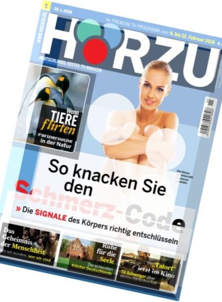 Horzu – 29 Januar 2016 Cover
