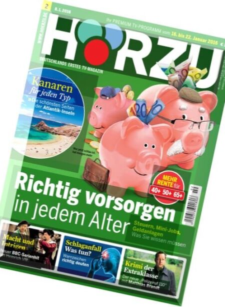 Horzu – 8 Januar 2016 Cover
