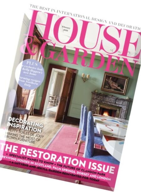 House & Garden UK – February 2016 Cover