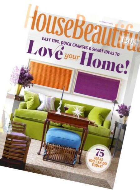 House Beautiful USA – February 2016 Cover