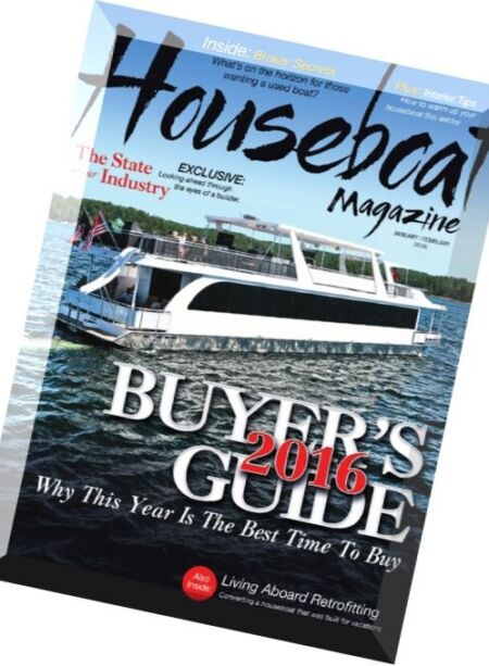 Houseboat Magazine – 2016 Buyer’s Guide Cover