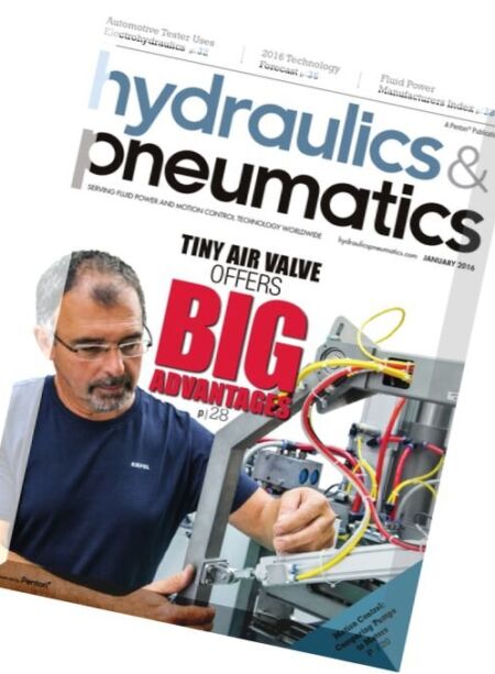 Hydraulics & Pneumatics – January 2016 Cover