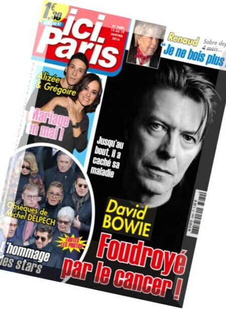 Ici Paris – 13 au 19 Janvier 2016 Cover