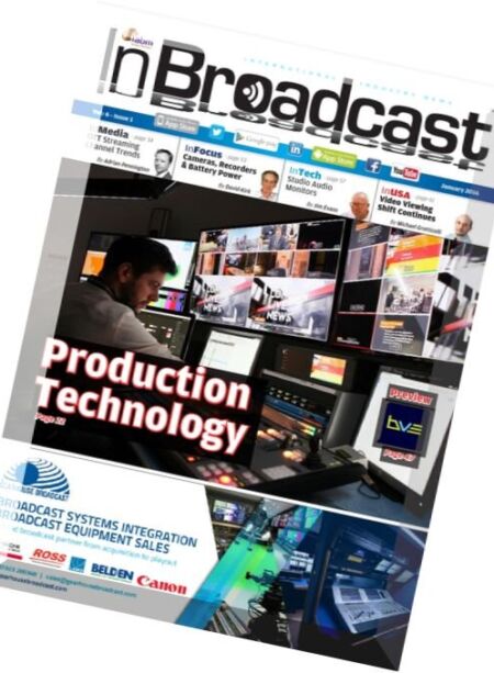 In Broadcast – January 2016 Cover