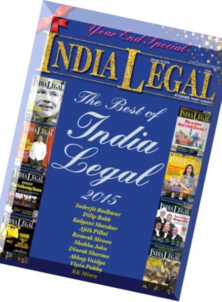 India Legal – 15 January 2016 Cover