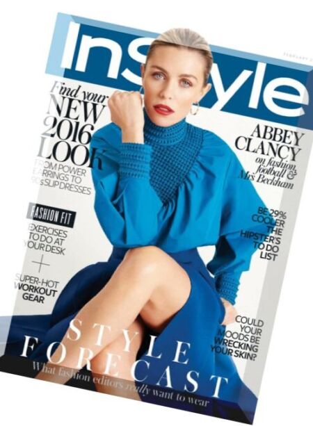 Instyle UK – February 2016 Cover