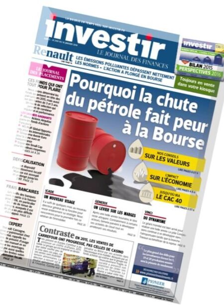 Investir – 16 Janvier 2016 Cover