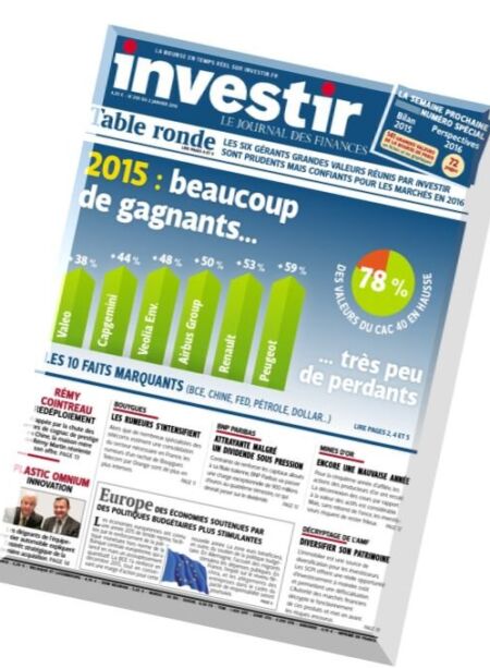 Investir – 2 Janvier 2016 Cover