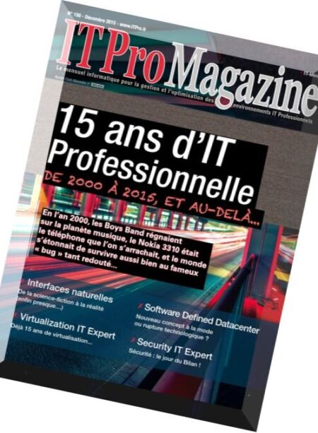 IT Pro Magazine – Decembre 2015 Cover