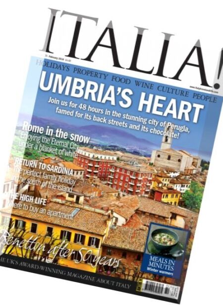 Italia! magazine – February 2016 Cover