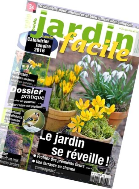 Jardin Facile – Janvier-Fevrier 2016 Cover