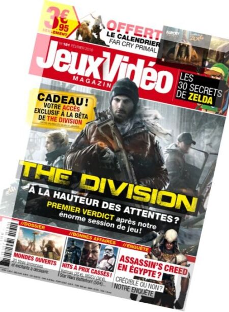 Jeux Video Magazine – Fevrier 2016 Cover
